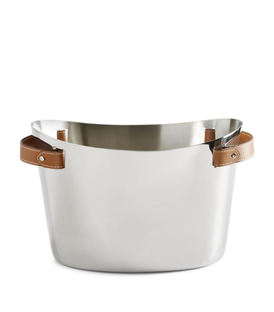 Shop Ralph Lauren Stainless Steel Wyatt Double Champagne Cooler In Multi