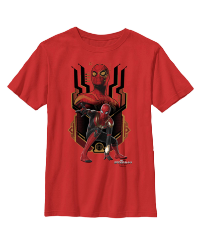 Shop Marvel Boy's  Spider-man: No Way Home Integrated Suit Child T-shirt In Red