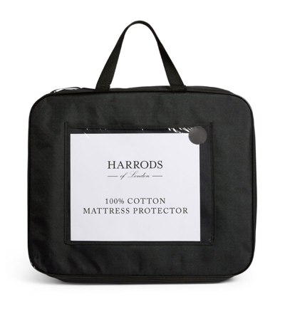 Shop Harrods Of London Cotton Emperor Mattress Protector (215cm X 215cm) In White