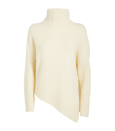 Shop Allsaints Lock Rollneck Sweater In White