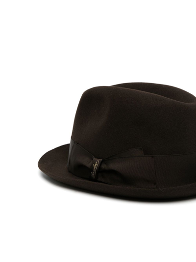 Borsalino Marengo Felt Hat In Brown | ModeSens