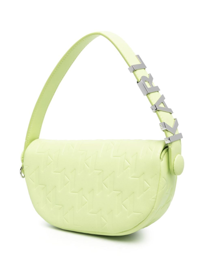 Shop Karl Lagerfeld K/swing Shoulder Bag In Green