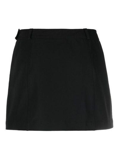 Pre-owned Prada 2000s A-line Miniskirt In Black