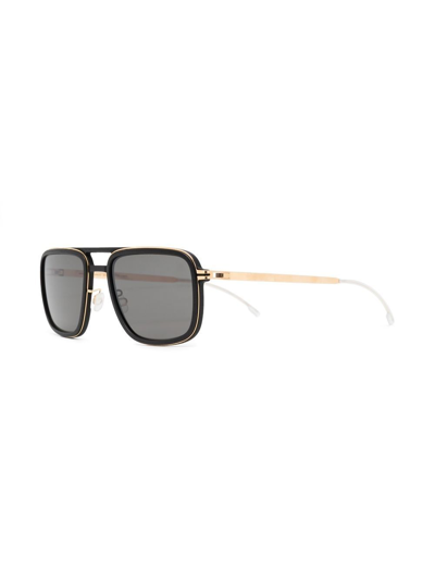 Shop Mykita Polarized Tinted Sunglasses In Black
