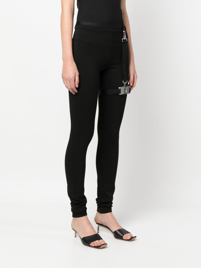 Shop Alyx Signature Buckle Leggings In Black