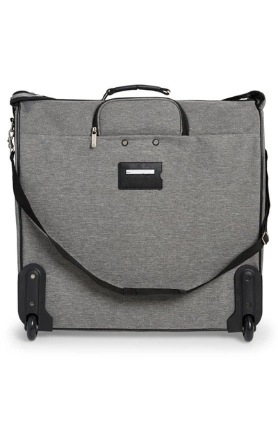 Geoffrey Beene Rolling Garment Bag In Gray