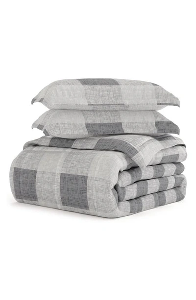 Shop Homespun Gray Plaid Premium Microfiber Comforter Set