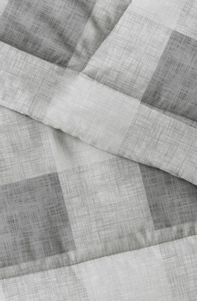 Homespun Gray Plaid Premium Microfiber Comforter Set In Gray