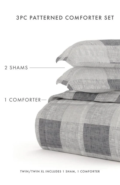 Shop Homespun Gray Plaid Premium Microfiber Comforter Set