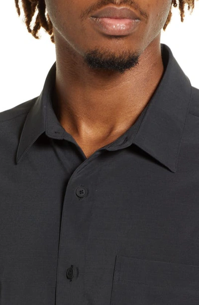 Shop Brady Zero Weight Long Sleeve Button-up Shirt In Ink