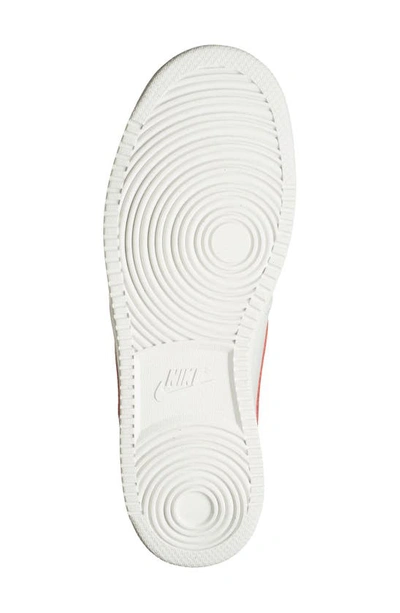Shop Nike Court Vision Low Sneaker In Summit White/ Cinnabar