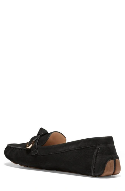 Shop Cole Haan Evelyn Bow Leather Loafer In Black