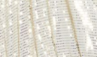 By Design Sandra Dico Dot Sequin Long Sleeve Jumpsuit In Gardenia