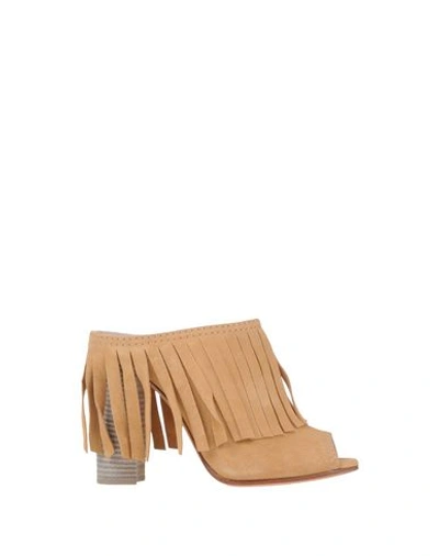 Casadei Mules In Sand