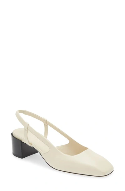 Shop Aeyde Alicia Slingback Pump In Creamy