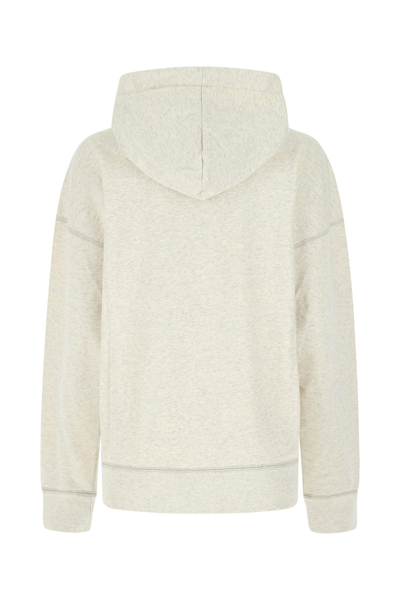 Isabel Marant Étoile Isabel Marant Etoile Women Melange Ivory Cotton Blend Mansel Sweatshirt In Neutral