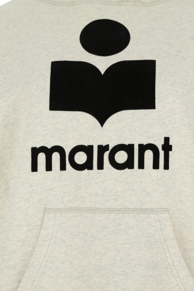 Isabel Marant Étoile Isabel Marant Etoile Women Melange Ivory Cotton Blend Mansel Sweatshirt In Neutral