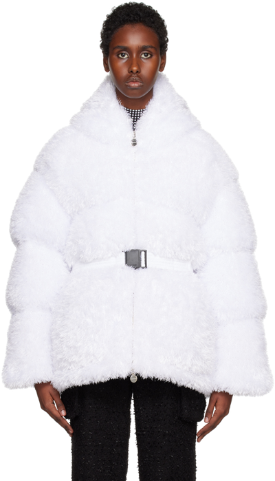 Shop Ienki Ienki White Michlin Down Jacket In Fluffy White