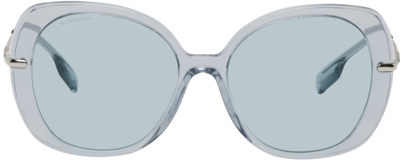 Shop Burberry Blue Eugenie Sunglasses In 402380