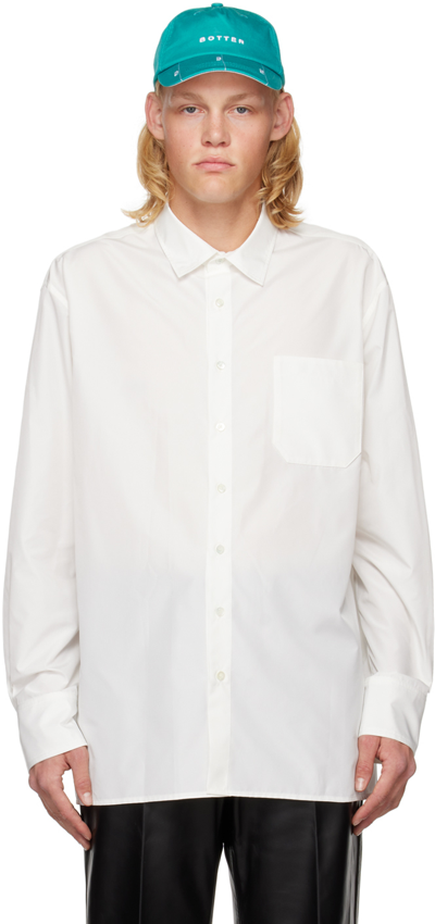 Shop Botter Ssense Exclusive White Button Shirt In White Parley