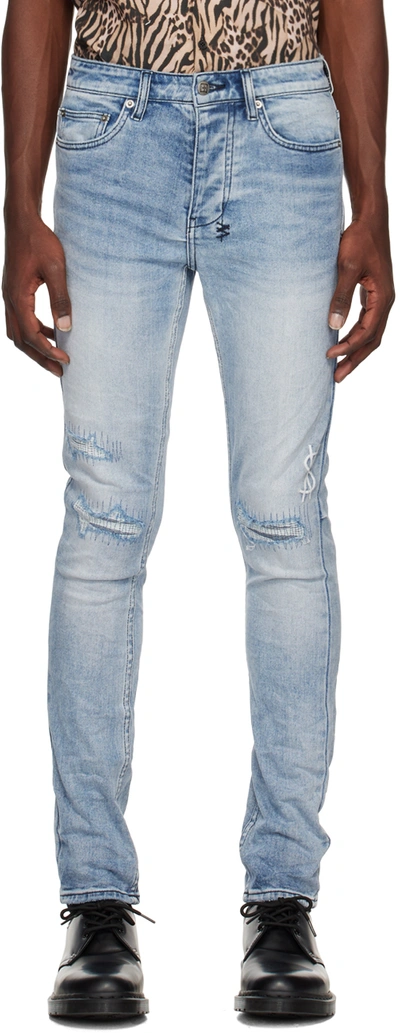 Ksubi Men's Chitch Pilly Dollar Slim-fit Stretch Jeans In Denim | ModeSens