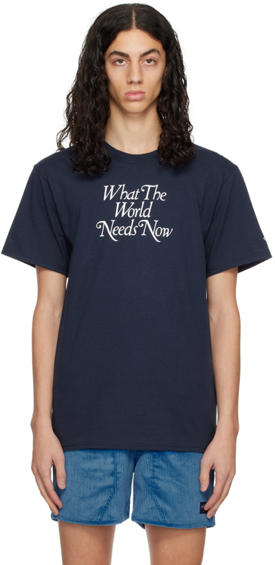 Noah Navy World T-shirt In Nvy Navy | ModeSens