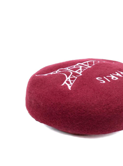 Shop Kenzo Beret In Red