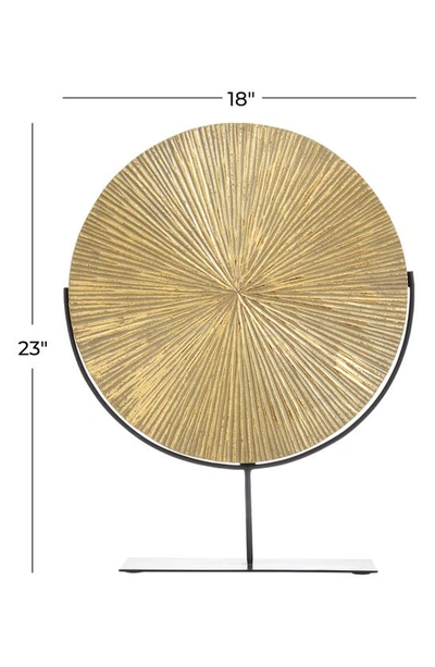 Shop Vivian Lune Home Goldtone Wood Carved Starburst Sculpture With Stand