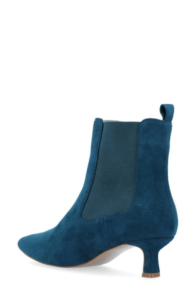 Journee Collection Elitta Vegan Leather Chelsea Bootie In Blue