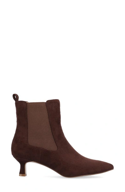 JOURNEE COLLECTION JOURNEE COLLECTION POINTED-TOE VEGAN LEATHER BOOTIE 