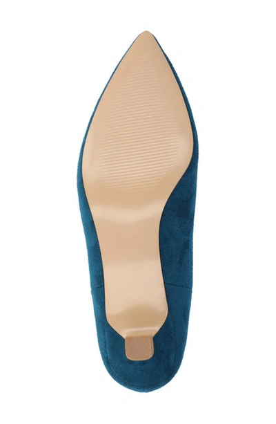 Journee Collection Elitta Vegan Leather Chelsea Bootie In Blue