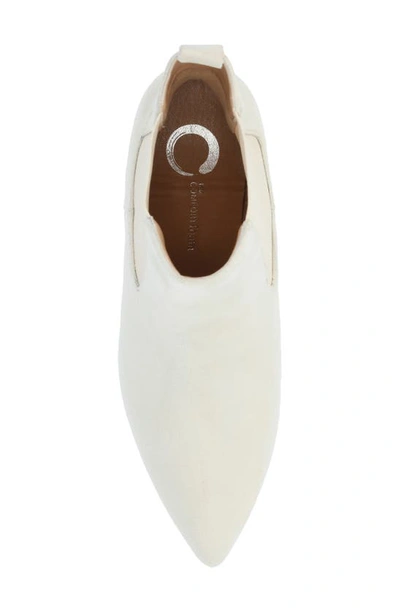 Journee Collection Elitta Vegan Leather Chelsea Bootie In Ivory
