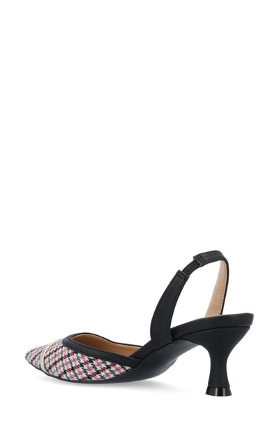 Journee Collection Nellia Slingback Pointed-toe Pump In Black