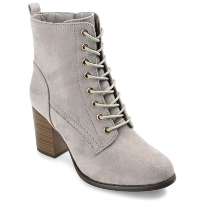 Shop Journee Collection Collection Women's Wide Width Baylor Bootie In Grey