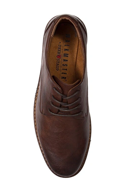 Deer Stags Walkmaster Plain Toe Derby In Brown