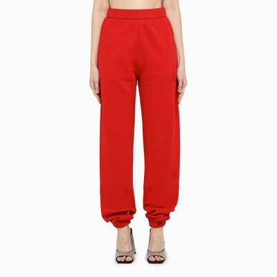 Shop Attico Red Jogging Trousers