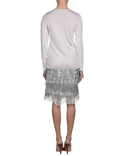 Shop Jay Ahr Knee-length Dress In Ivory