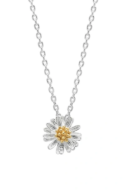 Estella Bartlett Wildflower Necklace In Silver