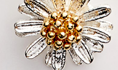 Shop Estella Bartlett Wildflower Necklace In Silver