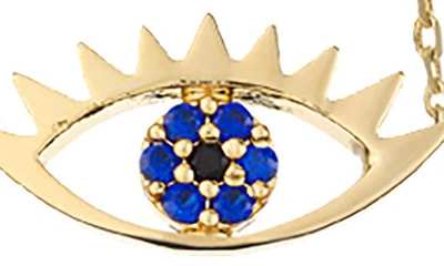 Estella Bartlett Happy Thoughts Eye Pendant Necklace In Gold