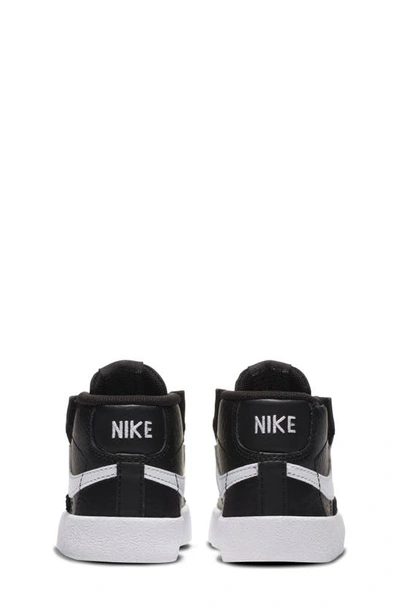 Shop Nike Kids' Blazer Mid '77 Sneaker In Black/ White/ White/ Orange