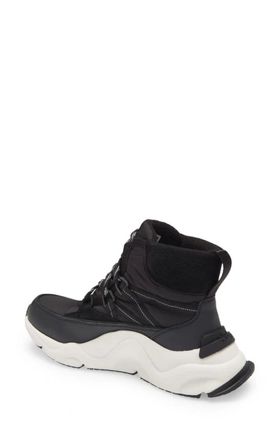 Sorel Kinetic Rnegd Waterproof High Top Sneaker Boot In Black Black
