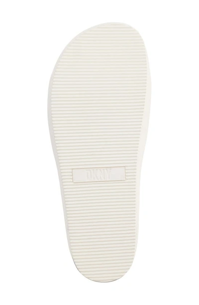 Shop Dkny Jasna Platform Slide Sandal In Eggnog