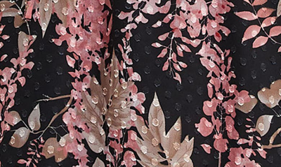 Shop Estelle Harlequin Floral Long Sleeve Dress In Print