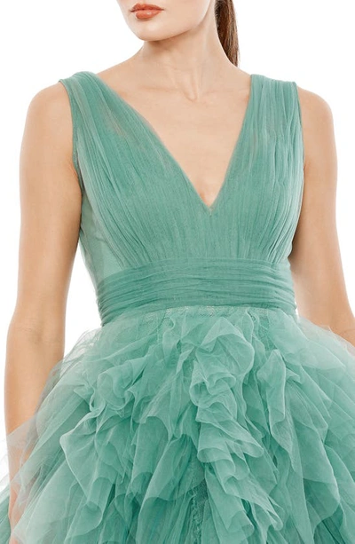 Shop Mac Duggal Tulle A-line Cocktail Dress In Jade