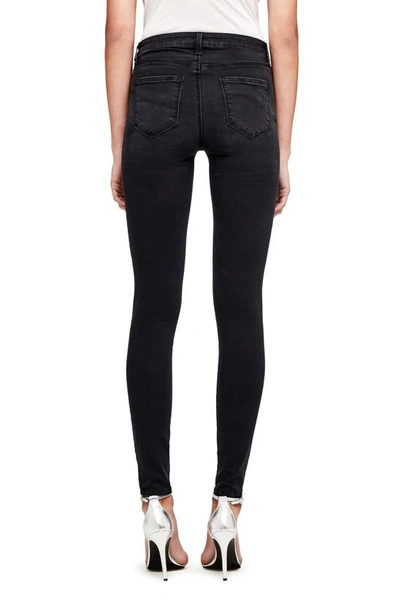 Shop L Agence Marguerite High Waist Skinny Jeans In Dark Graphite