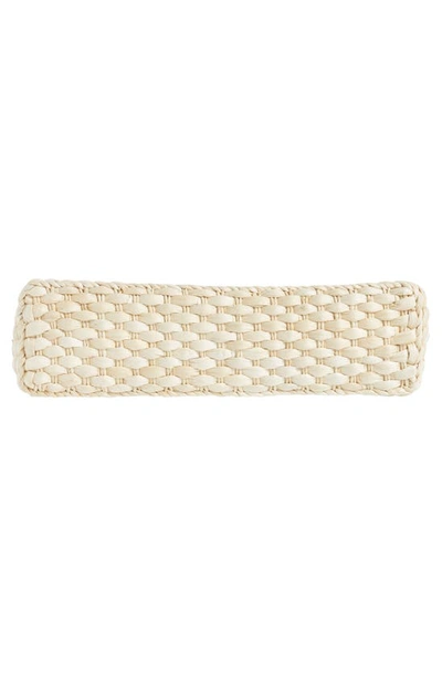 Btb Los Angeles Oversize Jules Rattan Tote In Natural Black