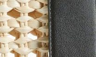 Btb Los Angeles Oversize Jules Rattan Tote In Natural Black