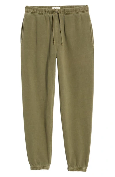 Shop Elwood Core Organic Cotton Brushed Terry Sweatpants In Vintage Pine