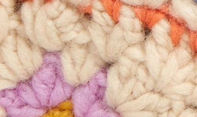 French Knot Crochet Wool Hat In Natural